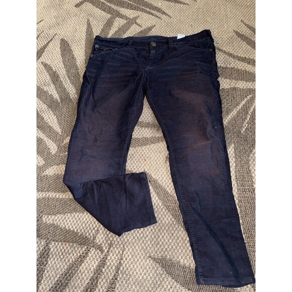 True Religon Ricky Flap Big T Relaxed Straight Leg Corduroy Pants Red 40x29 - Picture 1 of 9